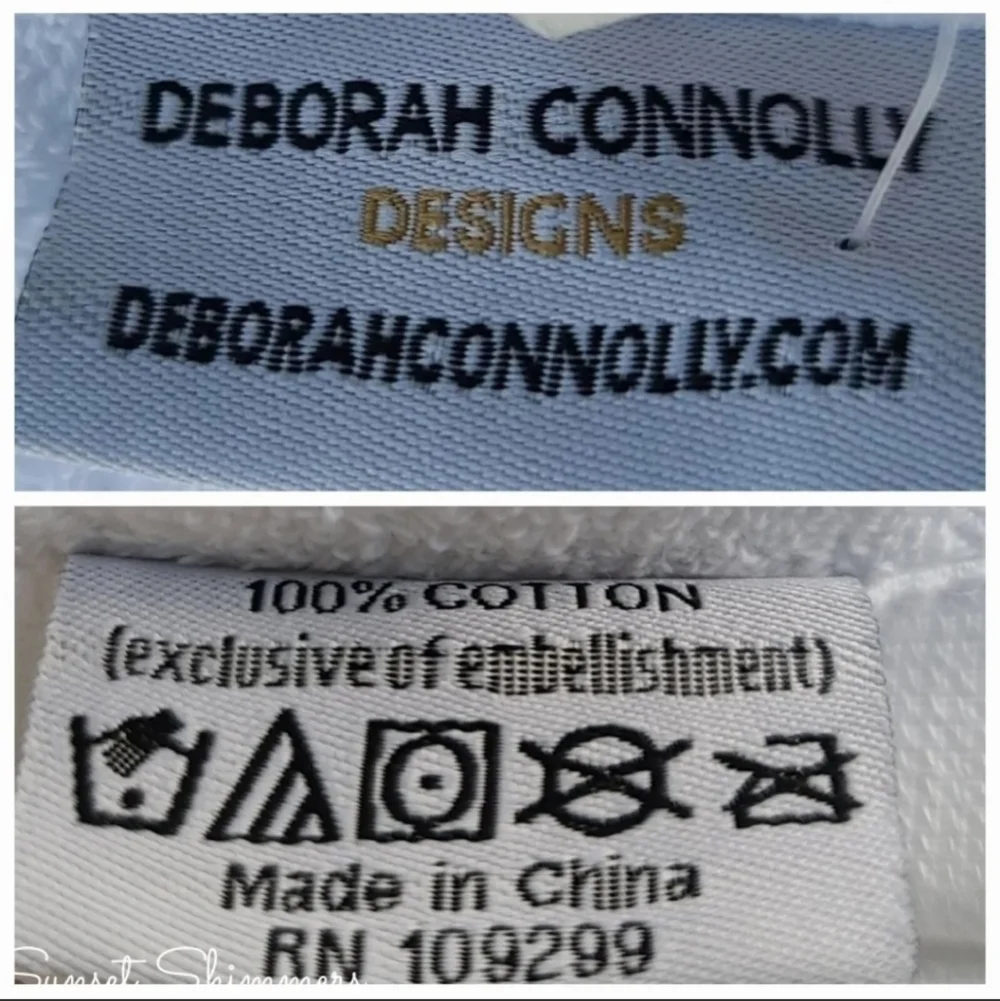 6PC Deborah Connolly Astrology Zodiac Sign Black & White Bath Hand Tip Towel Set